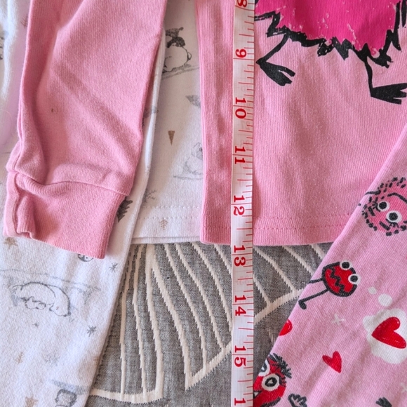 Bundle of 2 PJ Place & Le Top Bebe 100% Cotton Girl 2-piece Snug-Fit Pajamas Set - Picture 6 of 10